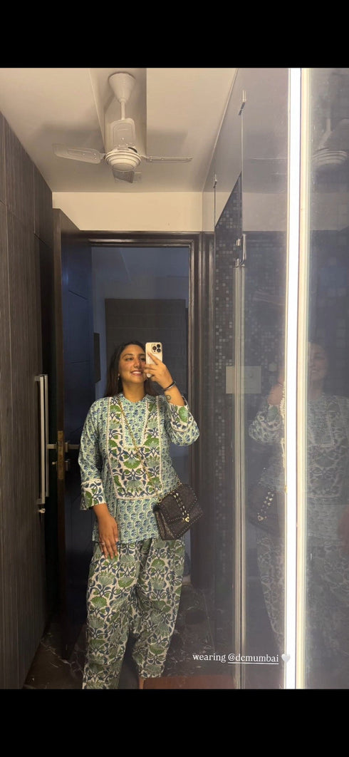 Blue Green Farshi Set